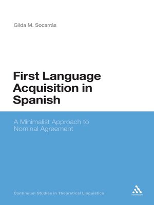 cover image of First Language Acquisition in Spanish